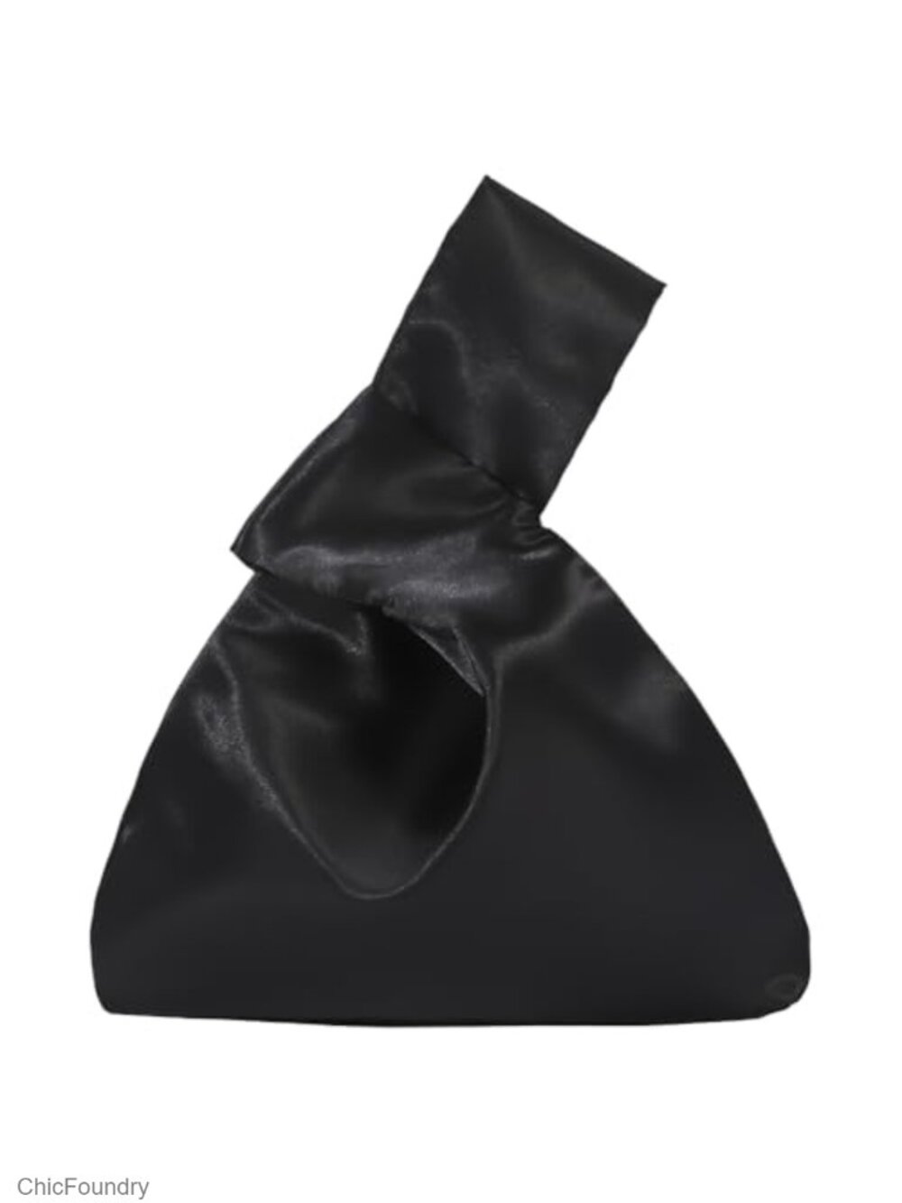 Satin Wristlet Clutch Evening Handbag Knot Wrist Bag Purse